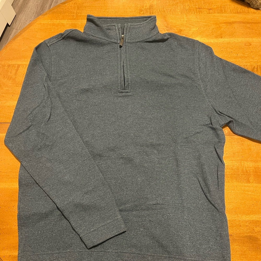 Van Heusen Men's Blue Zip-Up Sweater